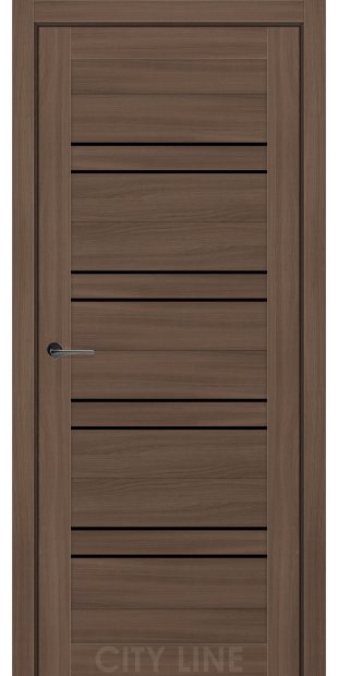 Межкомнатные двери CityLine Express RAIMOND korfad-express-raimond-dub-sevilya-bravo-collection-s-cernym-steklom